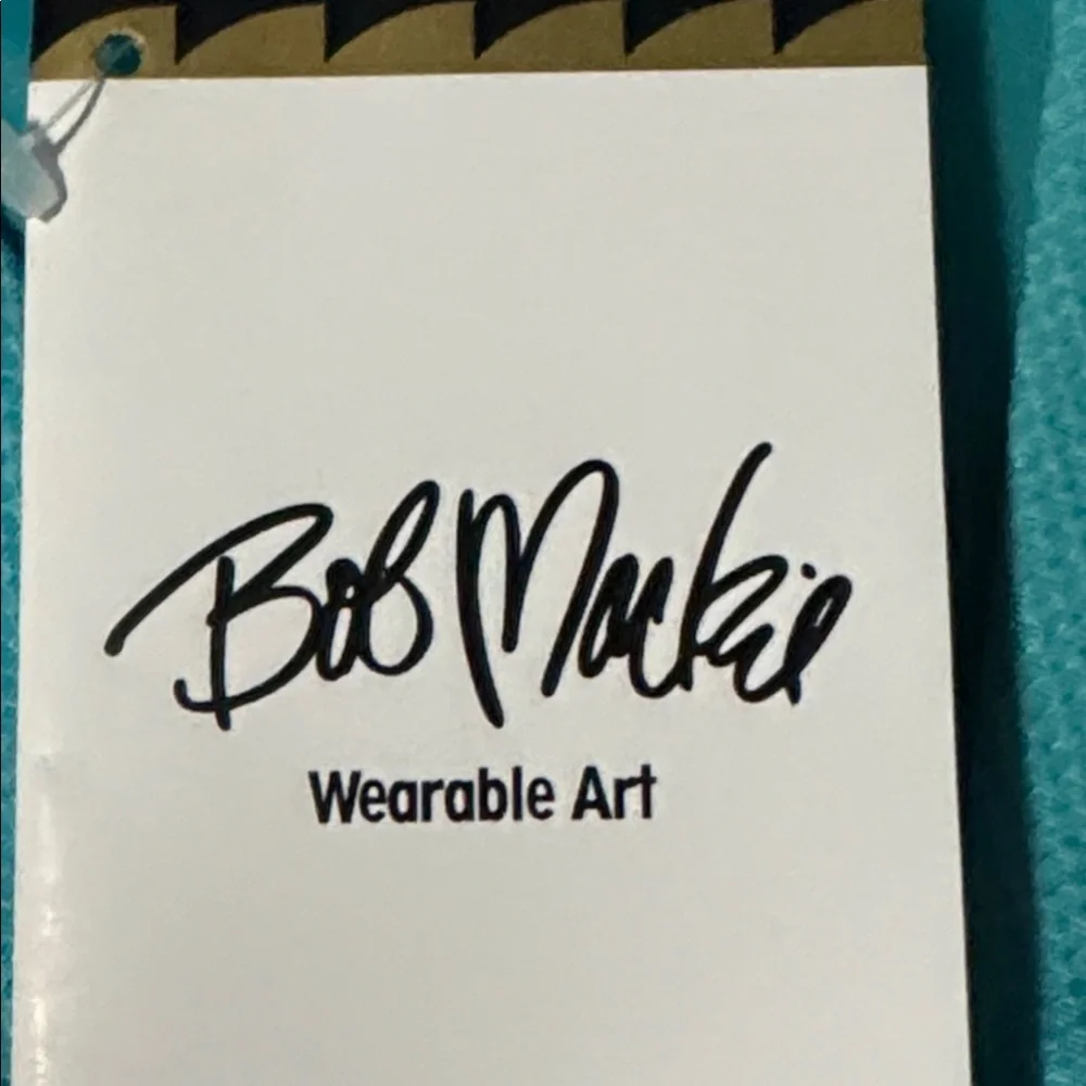 NWT Bob Mackie wearable art 2 piece pants suit. Size L - Picture 8 of 12